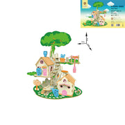 Holz Puzzle Modell 3D Drei-dimensional kinder Pädagogisches Spielzeug