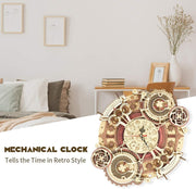 Robotime ROKR Zeit Kunst Zodiac Wanduhr 3D Holz Puzzle Spiele Modell Gebäude Kits Spielzeug für Kinder Kinder