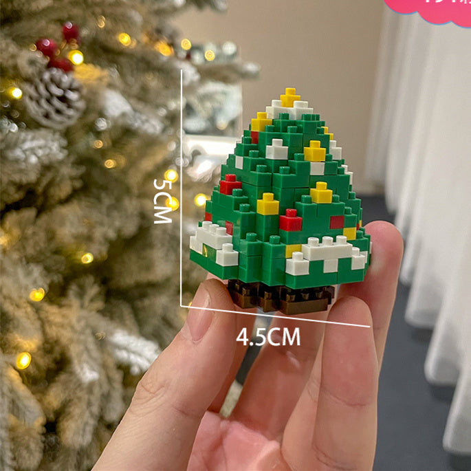 Weihnachts serie kleine Partikel montage Bausteine Spielzeug Puzzle Ornamente