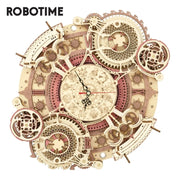 Robotime ROKR Sternzeichen Wanduhr 3D Holz Puzzle Modell Montage Spielzeug Geschenke für Kinder Kinder Teens LC601 Unterstützung Dropshipping