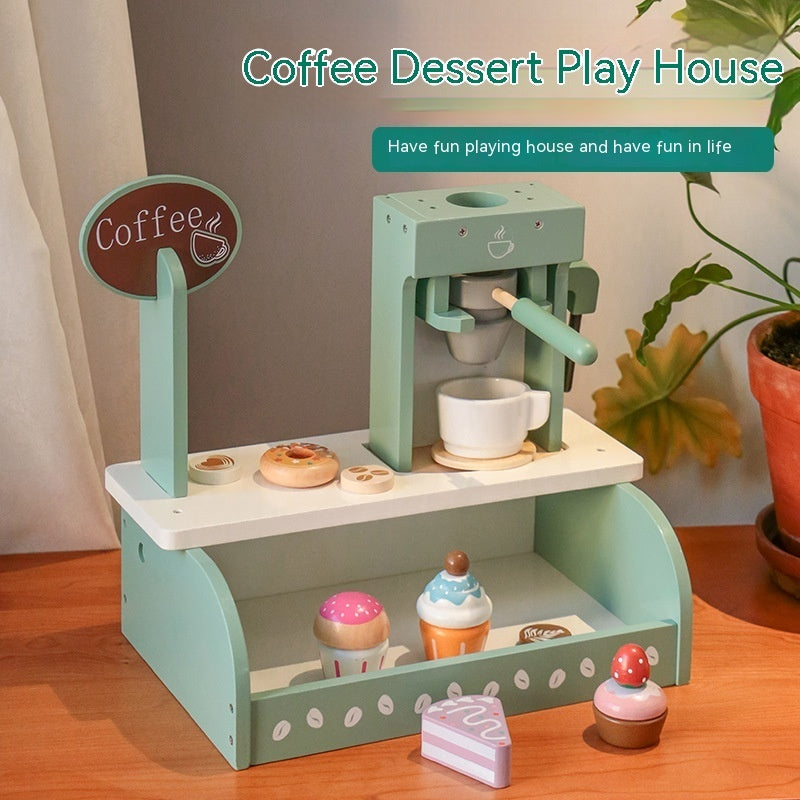 Simulation Kinder spielen Haus Nachmittag Tee Dessert Kuchen Tee Topf und Tasse Tee Set Holz spielzeug Anzug