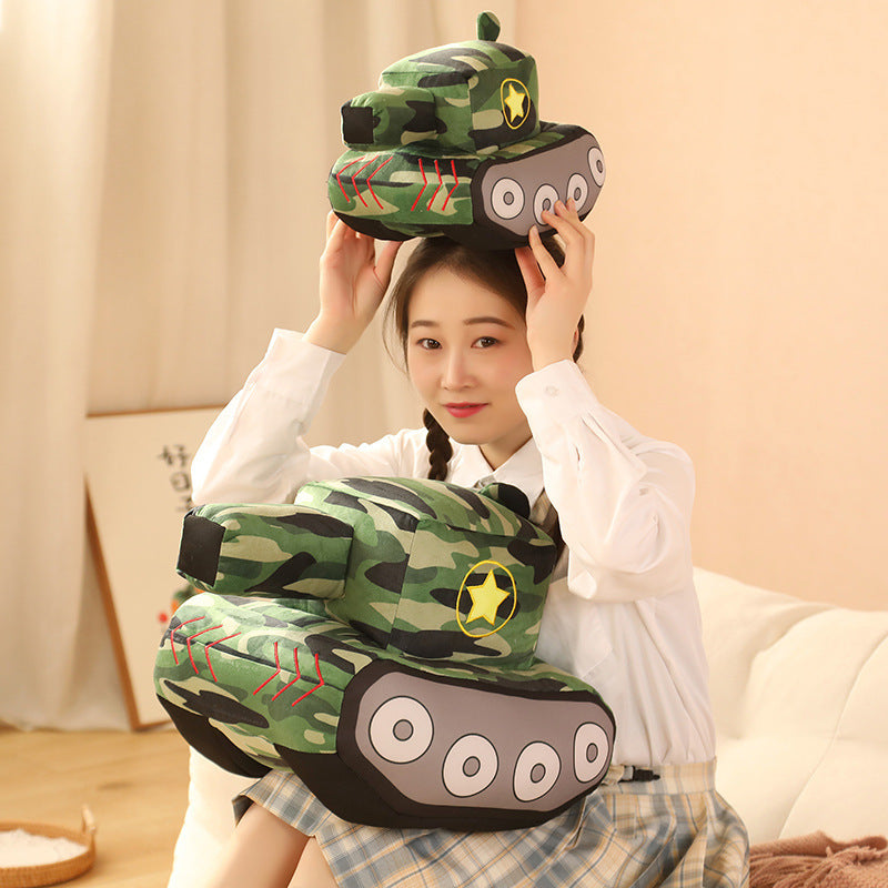 New Tank Children's Pillow PP Cotton Plush Toys