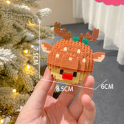 Weihnachts serie kleine Partikel montage Bausteine Spielzeug Puzzle Ornamente