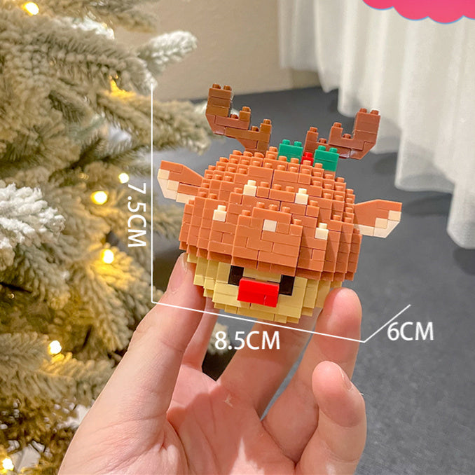Weihnachts serie kleine Partikel montage Bausteine Spielzeug Puzzle Ornamente