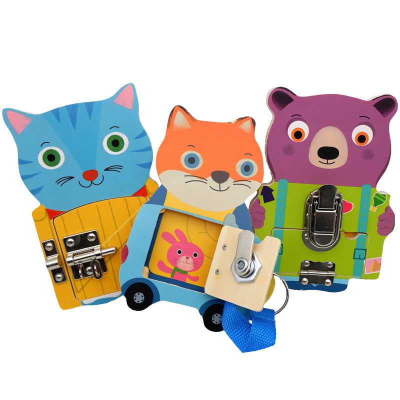 mytooy Montessori Lernspielzeug intelligentes Schloss-Set