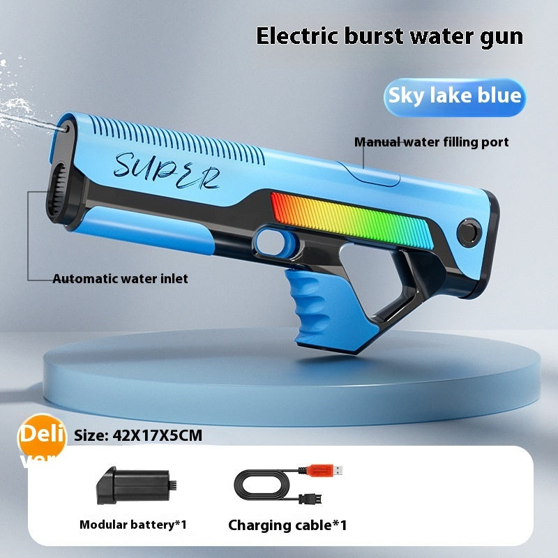 Automatische Fütterung elektrische Wasser pistole Kinder spielen mit Wasser Spielzeug