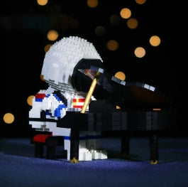 Astronaut Modellierung Tiny Bausteine Partikel Montiert Spielzeug