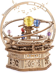 ROKR Rotierende Sternennacht-mechanische Spieluhr 3D-Holz-Puzzle-Montage Modell Gebäude Kits Spielzeug für Kinder Kinder-AMK51