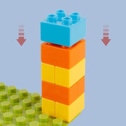 "Große Bauklötze Schienen Kinder Puzzle Bau-Tisch Zusammengebautes Spielzeug"