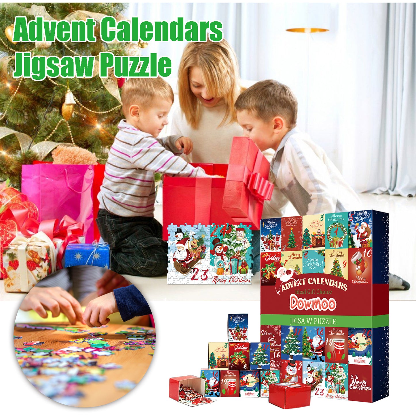 Kreatives Spielzeug Weihnachts kalender Puzzle Spielzeug