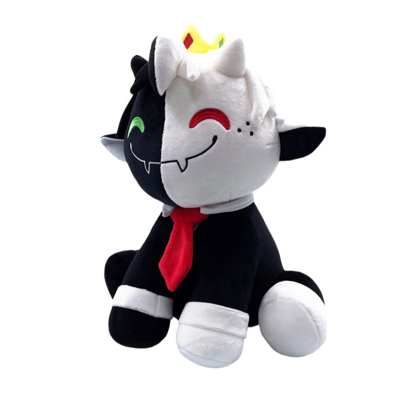 Lamm Plüschspielzeug Geschenk – Schwarzes & weißes Kuscheltier für Mädchen mit Herz Mein Shop