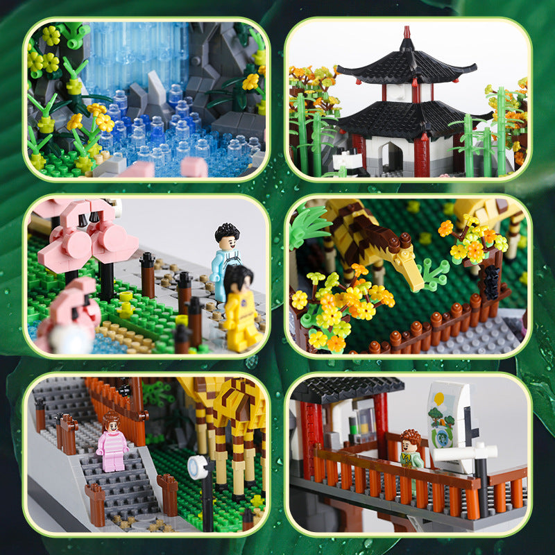 Micro-körnige Bausteine Diy Scenic Gebäude Spielzeug