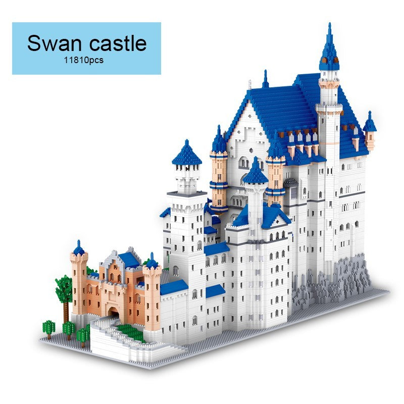 LZ8020 Miniatur Diamant Partikel New Swan Baustein Spielzeug