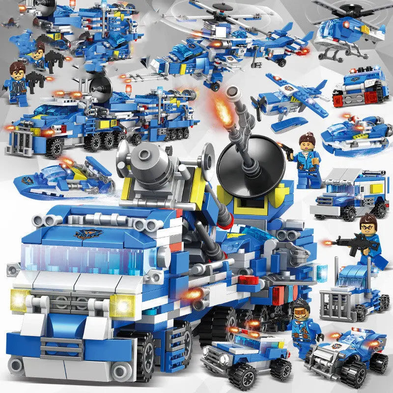 Donner Alarm Einsatzfahrzeug aus Klemmbausteinen für actionreiche Rollenspiele