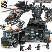 SWAT Pionier Einsatzfahrzeug aus Klemmbausteinen für taktische Einsätze