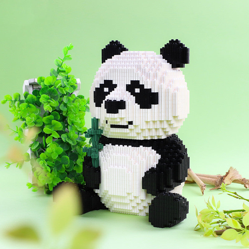 Riesen Panda Partikel Baustein In Serie Bildungs Montiert Spielzeug