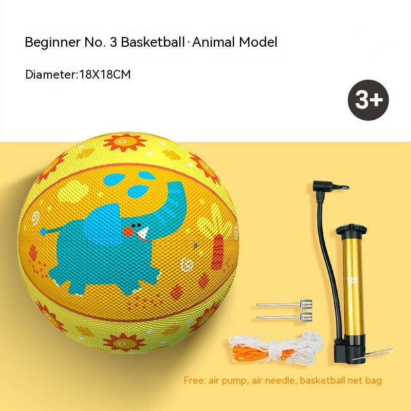Kinder Basketball Pat Ball Gummiball Indoor-Stumm spielzeug