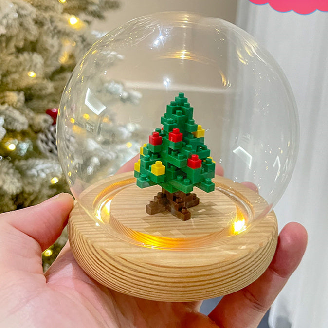 Weihnachts serie kleine Partikel montage Bausteine Spielzeug Puzzle Ornamente