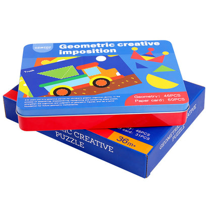 Magnetische Geometrische Form Kognitiven Bausteine Frühen Bildung Pädagogisches Spielzeug