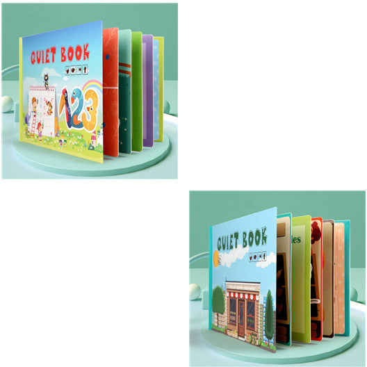 Kinder Pädagogisches Spielzeug Wiederholt Klebte Bücher Zu Lesen