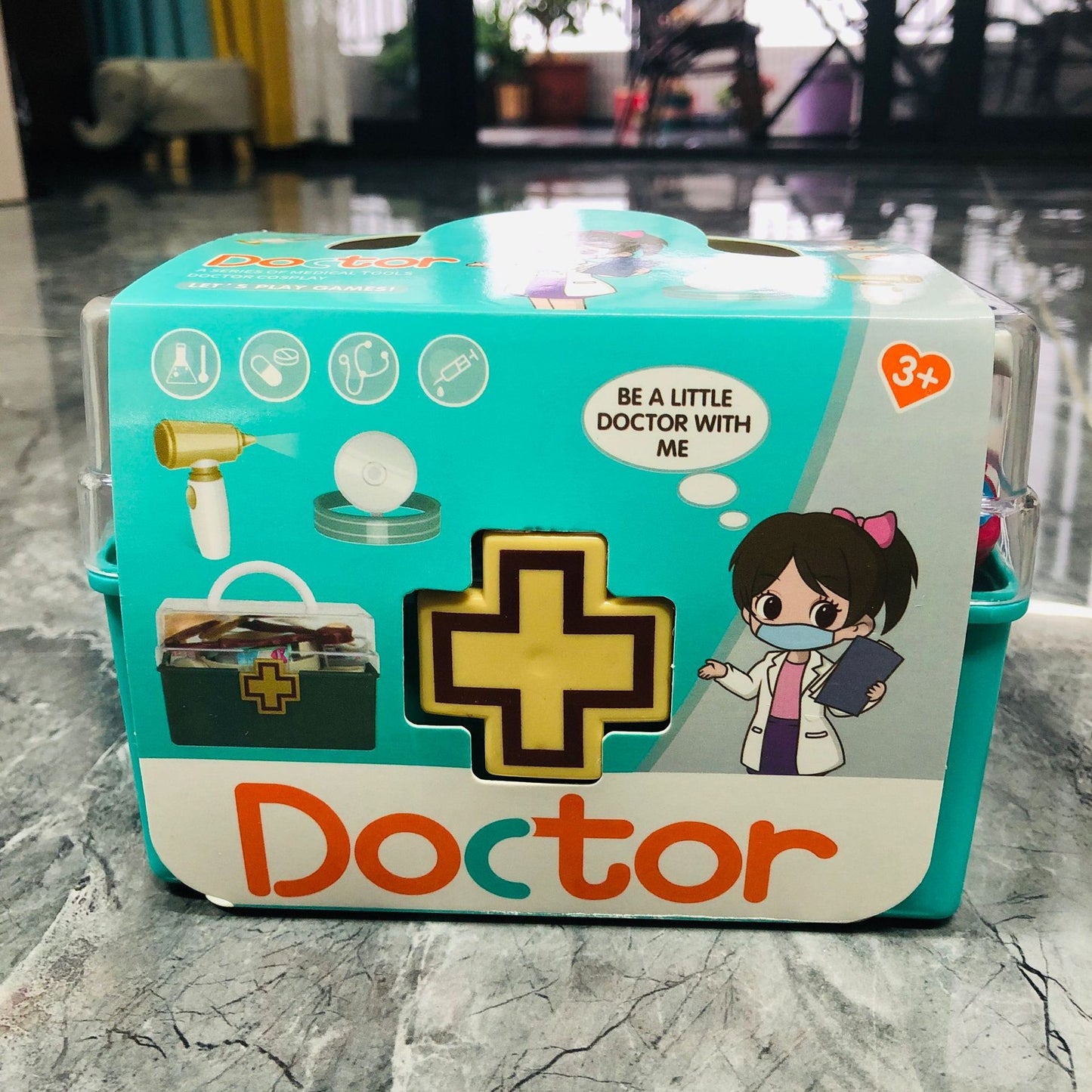 Children Play House Little Doctor Nurse Set Girl Stethoscope Injection Play First Aid Kit Baby Toys