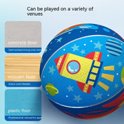 Kinder Basketball Pat Ball Gummiball Indoor-Stumm spielzeug