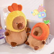 Capabala Capybara mit Hut Orange Hut Mädchen Plüschspielzeug Puppe