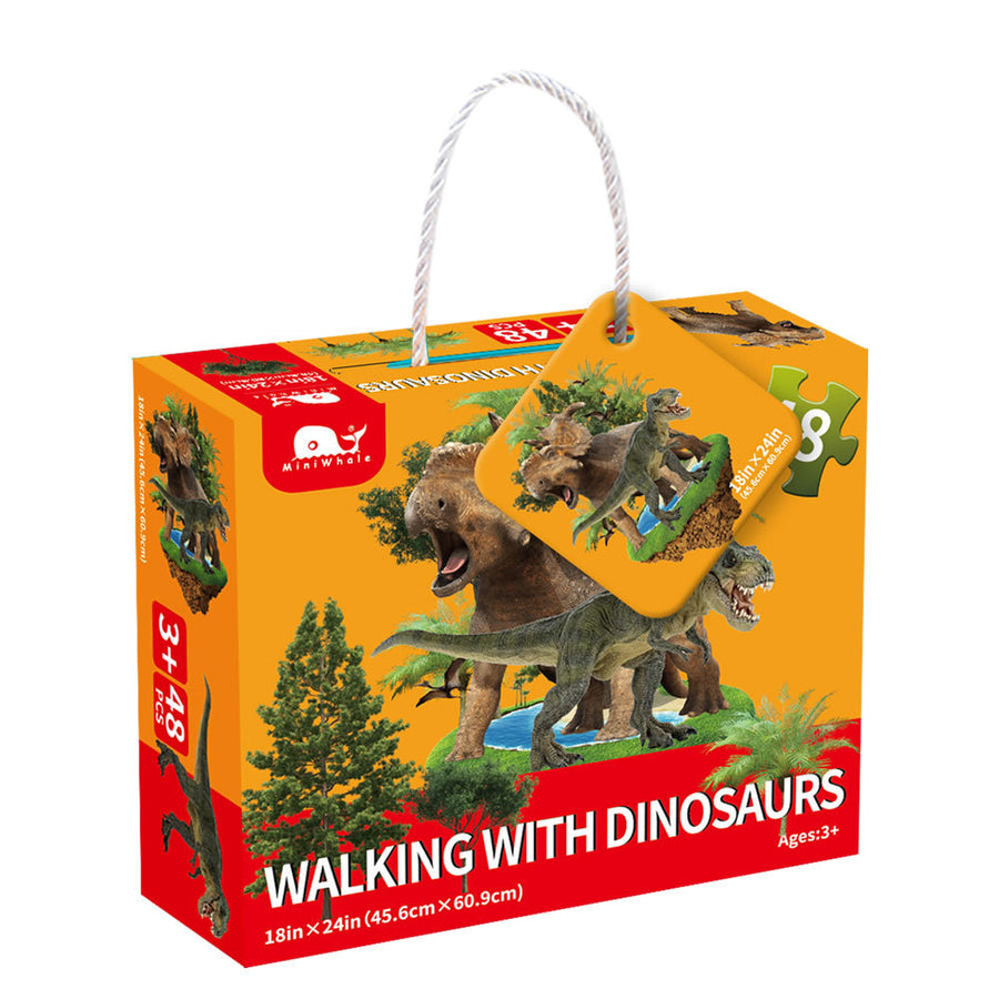 Kinder pädagogisches Spielzeug leuchtendes Dinosaurier-Puzzle