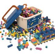 "Kindergarten-Bauklötze aus Kunststoff, zusammengebautes Lernspielzeug, tragbares Geschenkset in einer Box"