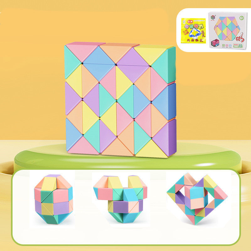 Schlange Twist Cube Stress Relief Pädagogisches Spielzeug Kinder Geschenke Magie Schlange Herrscher Puzzle Klapp Pädagogische