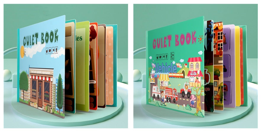 Kinder Pädagogisches Spielzeug Wiederholt Klebte Bücher Zu Lesen
