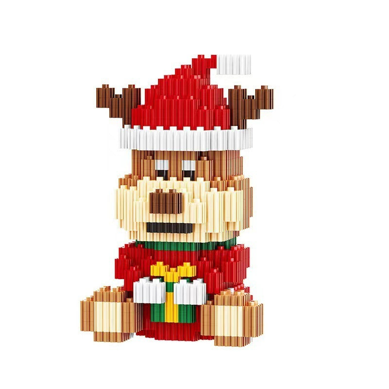 Weihnachtsbaum-Rentier-Eismann-Kleinteil montage-pädagogisches Spielzeug