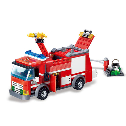 Jet Fire Truck Puzzle Assembled Particle Building Blocks Children's Toys