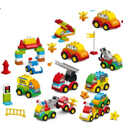 Baustein Spielzeug, Puzzle, Spleißen Und Ändern Auto Modelle