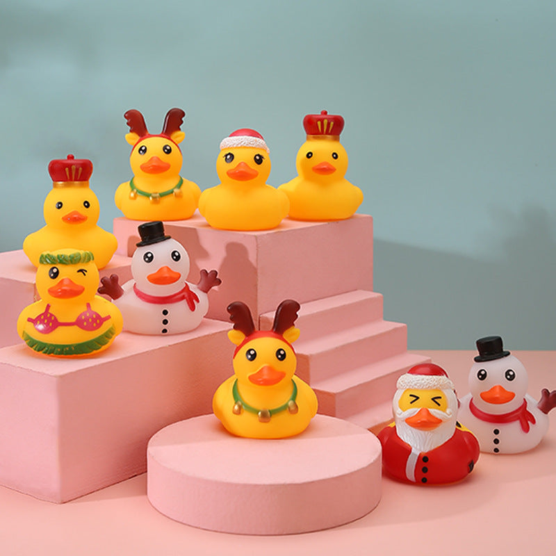 "Vinyl-Weihnachtsgeweih Kleine Gelbe Ente Wasser-Spielzeuge"