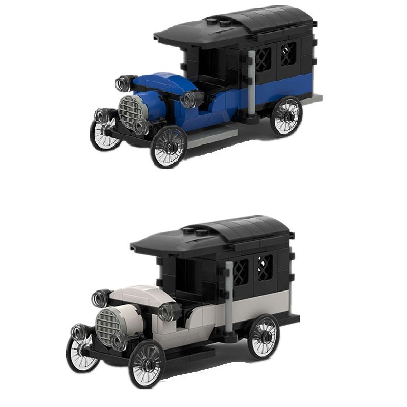 Retro Mini Klassiker Auto Rennwagen Cabrio Puzzle Kleine Partikel Zusammengebautes Spielzeug