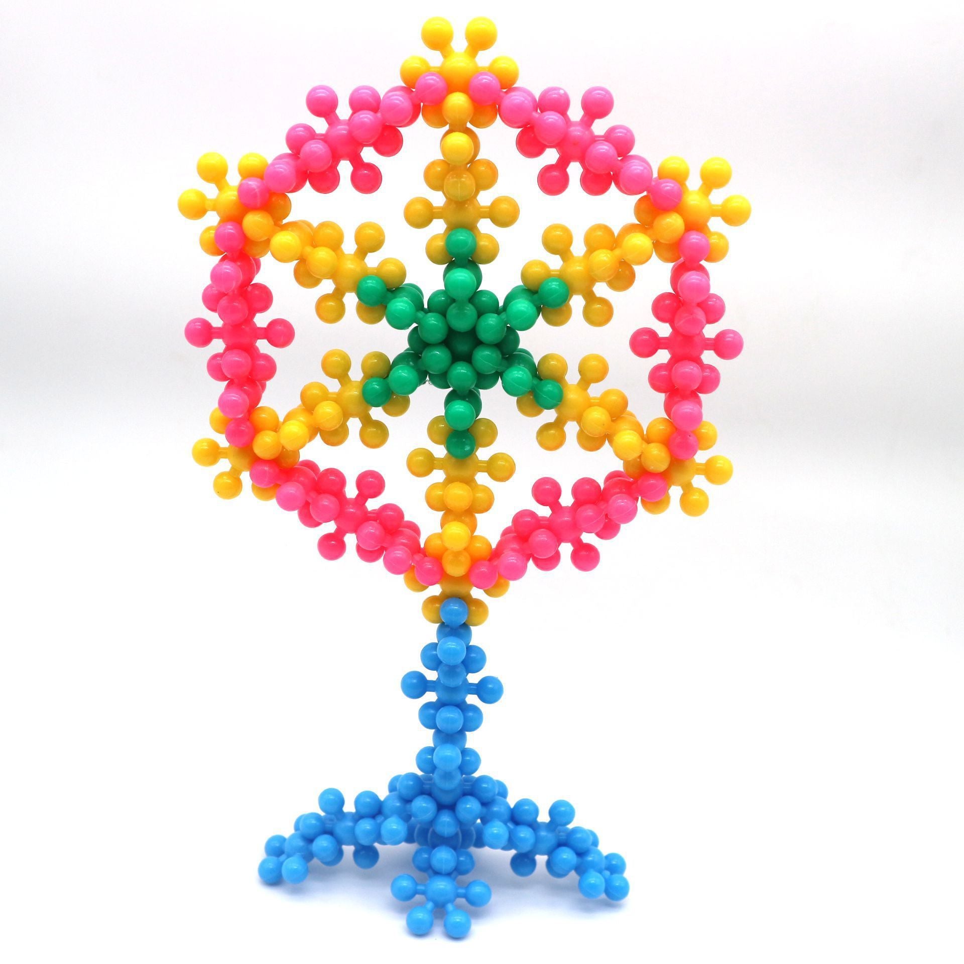 Kreative DIY Bausteine 3D Pflaumenblüte Kinderspielzeug