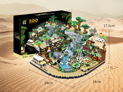 Animal Desert Park Gebäude Modell Diamant Pädagogisches Spielzeug