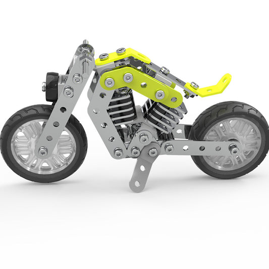 Metall Bausteine Motorrad Modell Montage Spielzeug Jungen Erwachsene High Schwierigkeit