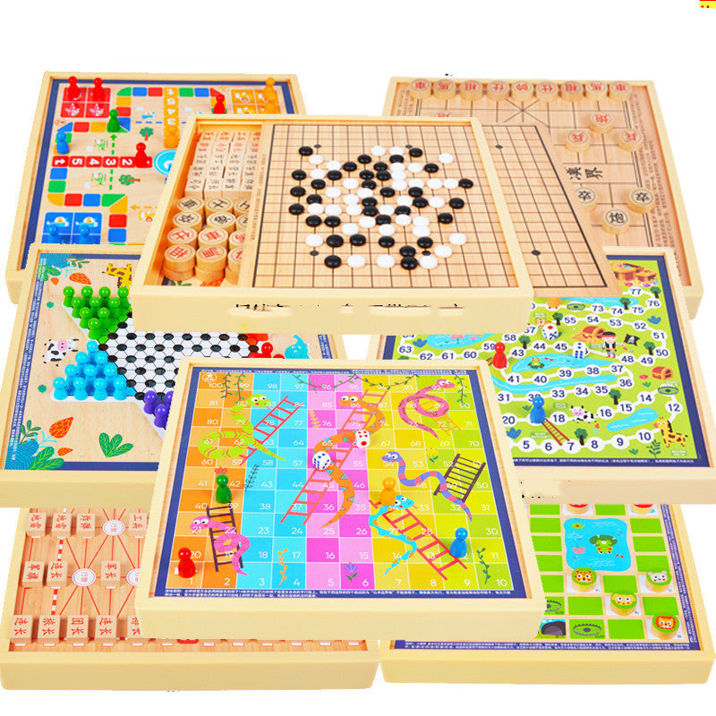 mytooy Holz-Brettspiel Sammlung