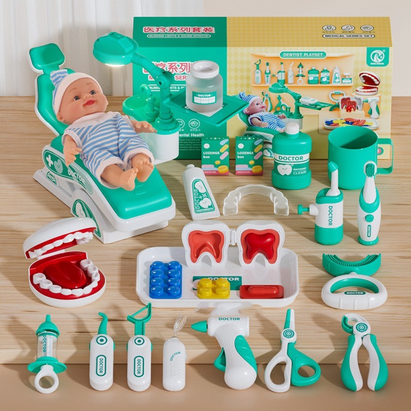 Ärztetoys Set Medizinisches Kinder Spielzeug Haus Baby Werkzeuge