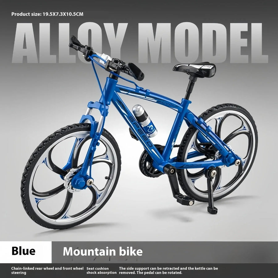 Blaues Fahrrad Modell für fantasievolle Spielwelten und Dekoration