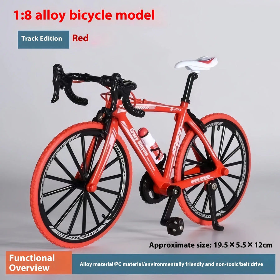 Orangefarbenes Fahrrad Modell für Sammler und Fahrradbegeisterte