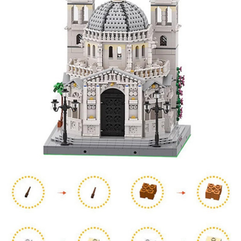Salute Ankang Notre Dame Kirche Großes Wahrzeichen Plastiks pielzeug