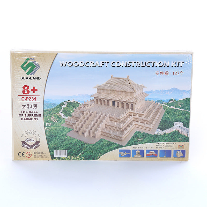 Drei-Dimensionale Holz Puzzle Spielzeug