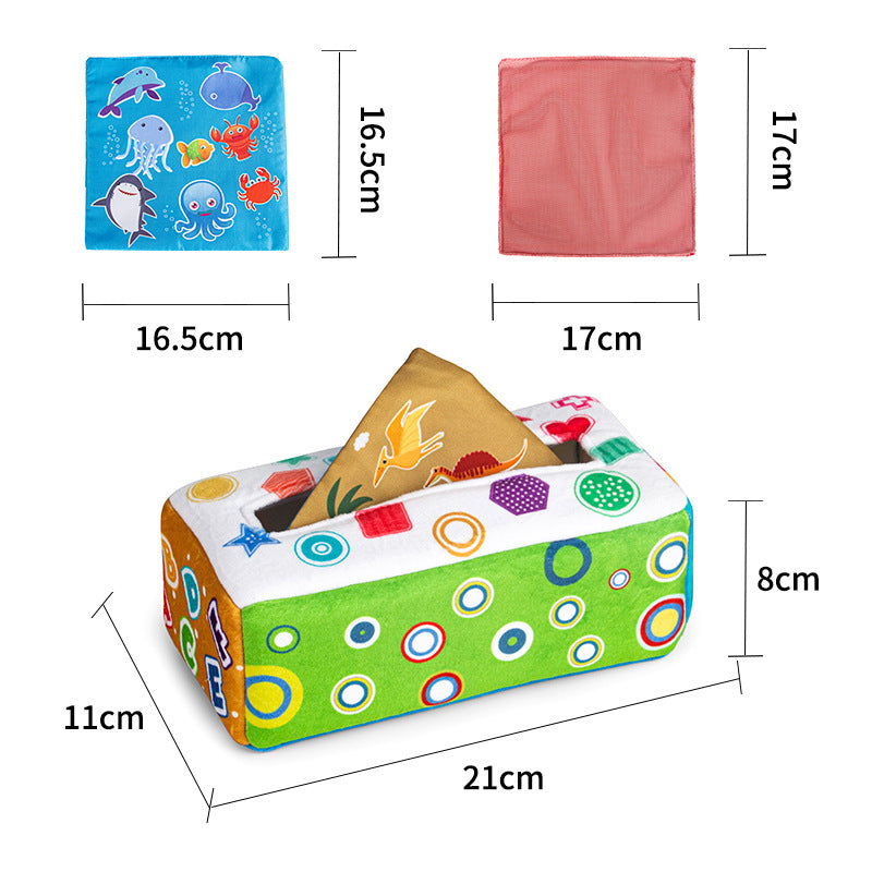 Baby Reißen-proof Tissue Box Papier Extraktion Spielzeug