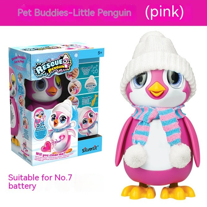 Niedliche kleine Pinguin-Simulation Elektrische Kinder Cartoon Kunststoff Haustier Spielzeug