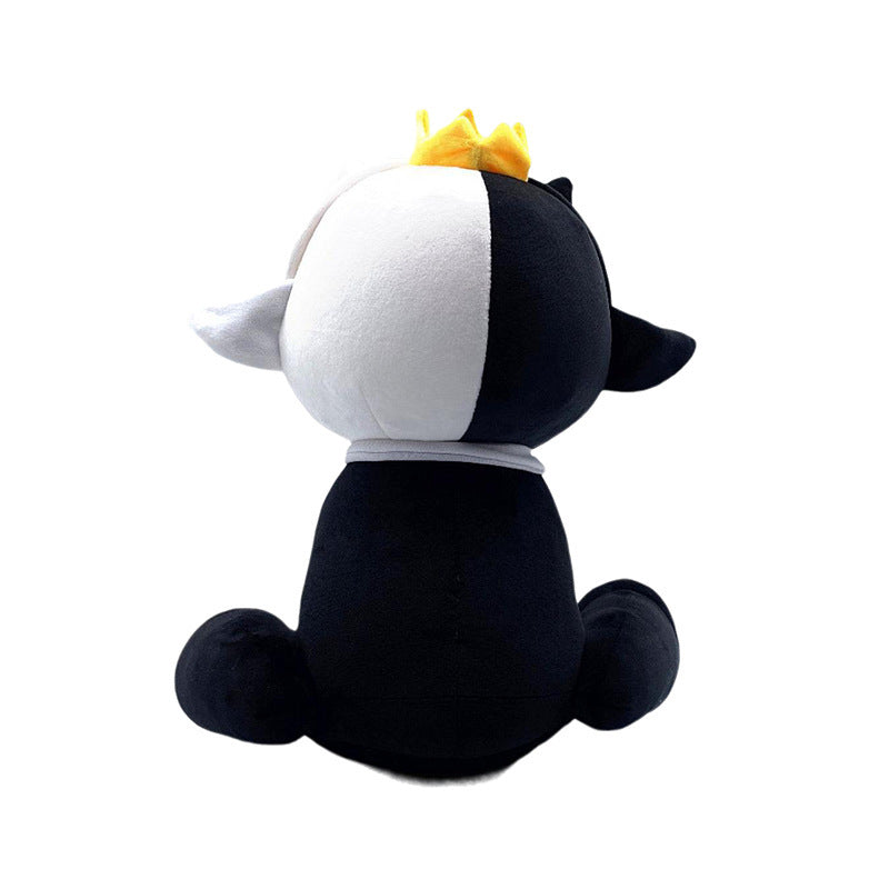 Lamm Plüschspielzeug Geschenk – Schwarzes & weißes Kuscheltier für Mädchen mit Herz Mein Shop