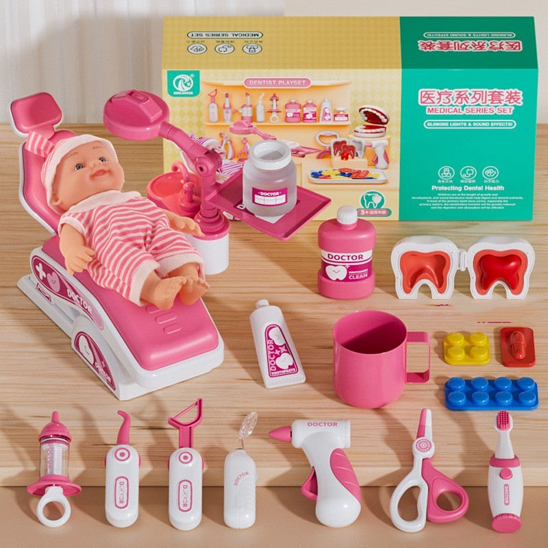 Ärztetoys Set Medizinisches Kinder Spielzeug Haus Baby Werkzeuge