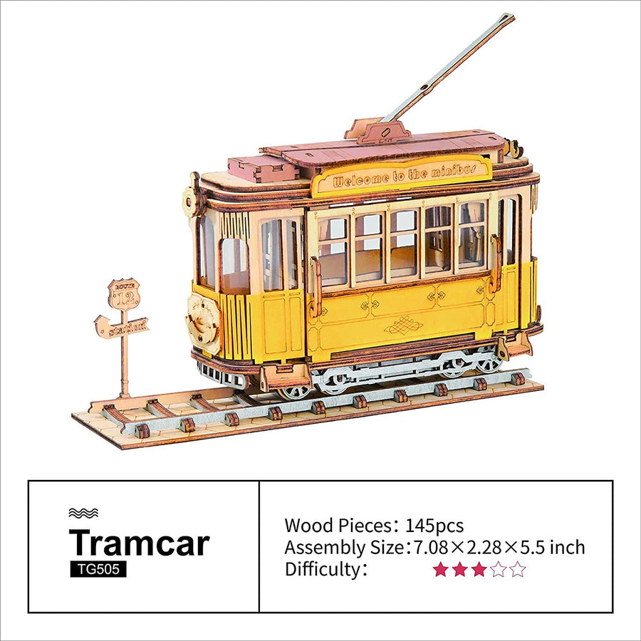 Robotime Rolife Vintage Auto Modell 3D Holz Puzzle Spielzeug für Kinder Erwachsene